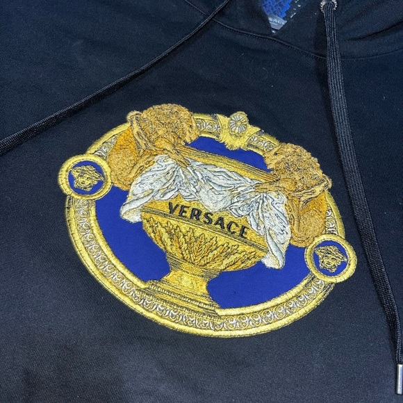VERSACE La Coupe Des Dieux Embroidered Hoodie - Picture 2 of 8